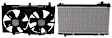 2-Piece Kit Radiator, 3.5L, 6Cyl, Includes (1) Cooling Fan Assembly and (1) Radiator