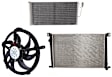 3-Piece Kit Radiator, 1.6L, 4Cyl, Includes (1) A/C Condenser, (1) Cooling Fan Assembly and (1) Radiator