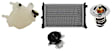 KIT-070325-R161 4-Piece Kit Radiator, Includes (1) Coolant Reservoir, (1) Radiator, (1) Thermostat, (1) Water Pump