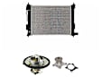 KIT-070325-R73 3-Piece Kit Radiator, 1.6L 4Cyl, Includes (1) Radiator, (1) Thermostat, (1) Water Pump