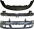 3-Piece Kit, Front Primed Bumper Cover, Includes (1) Bumper Cover, (1) Bumper Reinforcement, and (1) Valance