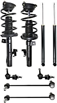 8-Piece Kit Front Suspension Kit, Includes (2) Loaded Strut, (2) Shock, and (4) Sway Bar Link