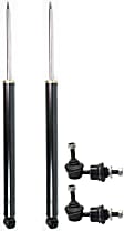 4-Piece Kit Rear, Driver and Passenger Side Suspension Kit, Includes (2) Sway Bar Link and (2) Shock Absorber and Strut Assembly