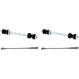 4-Piece Kit Trailing Arm, Ball joint and bushing, Includes (2) Trailing Arm and (2) Sway Bar Link