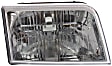 4-Piece Kit, Driver and Passenger Side Halogen Headlight, With bulb(s), OE Replacement, Includes (2) Corner Light and (2) Headlight