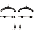 6-Piece Kit Front Suspension Kit, Includes (2) Ball Joint, (2) Control Arm, and (2) Sway Bar Link