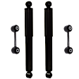 4-Piece Kit Rear Suspension Kit, Includes (2) Shock Absorber and (2) Sway Bar Link