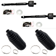 2002 Lexus GS300 - 4-Piece Kit Driver and Passenger Side Suspension Kit,  Includes (2) Steering Rack Boot and (2) Tie Rod End