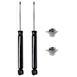 4-Piece Kit Rear, Driver and Passenger Side Suspension Kit, Includes (2) Shock and Strut Mount and (2) Shock Absorber and Strut Assembly