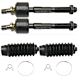 4-Piece Kit Front, Driver Side Suspension Kit, Includes (2) Steering Rack Boot and (2) Tie Rod End