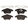 KIT-070624-145 2-Wheel Set Front Brake Disc and Pad Kit, Cross-drilled and Slotted 5 Lugs 311.91 mm Ceramic, Includes (1) Brake Pad Set and (2) Brake Disc