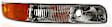 2002 Chevrolet Silverado 2500 - 5-Piece Kit Grille, Gray,  Includes (1) Grille Assembly, (2) Headlight, and (2) Parking Light