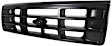 1996 Ford F-250 - 9-Piece Kit Grille, Painted Black,  Includes (2) Corner Light, (1) Grille Assembly, (2) Headlight, (2), Headlight Door, and (2) Turn Signal Light
