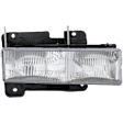 1999 Chevrolet Tahoe - 6-Piece Kit Driver and Passenger Side Halogen Headlight, With bulb(s), For Models With Composite s, OE Replacement,  Includes (2) Headlight, (2) Side Marker, and (2) Turn Signal Light