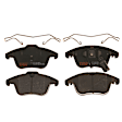 KIT-070624-88 4-Wheel Set Front and Rear Brake Disc and Pad Kit, Cross-drilled and Slotted 5 Lugs 311.91 mm Ceramic, Includes (1) Brake Pad Set and (2) Brake Disc