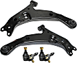 4-Piece Kit Front, Driver and Passenger Side, Lower Control Arm Kit, Includes (2) Ball Joint and (2) Control Arm