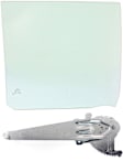 2-Piece Kit Rear, Passenger Side Door Glass, Green Tint, FD21149 GTNN, Includes (1) Window Regulator and (1) Door Glass