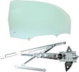 2-Piece Kit Front, Passenger Side Door Glass, Green Tint, FD23321 GTYN, Includes (1) Window Regulator and (1) Door Glass
