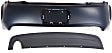 2011 Chevrolet Malibu - 2-Piece Kit Rear Primed Bumper Cover, Includes (1) Bumper Cover and (1) Valance