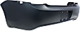 2-Piece Kit, Rear Primed Bumper Cover, CAPA Certified, Includes (1) Bumper Cover and (1) Valance