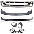 7-Piece Kit, Front Bumper, Chrome, Includes (1) Bumper, (2) Fog Light, (2) Fog Light Trim, and (2) Valance