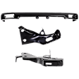 3-Piece Kit, Front Bumper, Painted Black, Includes (1) Bumper and (2) Bumper Bracket