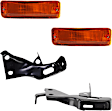 1993 Toyota Pickup - 4-Piece Kit Front, Driver and Passenger Side Turn Signal Light, With bulb(s), Mini, RWD, Includes (2) Bumper Bracket and (2) Turn Signal Light