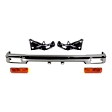 1991 Toyota Pickup - 5-Piece Kit Front Bumper, RWD, Chrome, Extended Cab Pickup, Includes (1) Bumper, (2) Bumper Bracket, and (2) Turn Signal Light