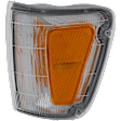 5-Piece Kit Driver and Passenger Side Halogen Headlight, Includes (2) Corner Light, (1) Grille Assembly, and (2) Headlight