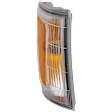 5-Piece Kit Driver and Passenger Side Halogen Headlight, Includes (2) Corner Light, (1) Grille Assembly, and (2) Headlight