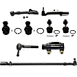 9-Piece Kit Suspension Kit, Includes (3) Tie Rod End, (1) Tie Rod Adjusting Sleeve, (1) Drag Link and (4) Ball Joint