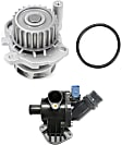 2-Piece Kit Water Pump, 1.8L, 4Cyl, New, Includes (1) Water Pump and (1) Thermostat