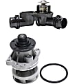 2-Piece Kit Water Pump, New, Includes (1) Water Pump and (1) Thermostat Housing