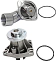 2-Piece Kit Water Pump, New, Includes (1) Water Pump and (1) Thermostat