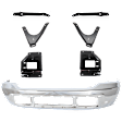 7-Piece Kit, Front Bumper, Chrome, Includes (1) Bumper and (6) Bumper Bracket