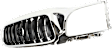 2002 Toyota Tacoma - 3-Piece Kit Grille, Chrome Shell with Painted Dark Gray Insert, Standard Cab Pickup,  Includes (1) Grille Assembly and (2) Headlight