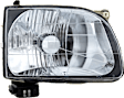 2002 Toyota Tacoma - 3-Piece Kit Grille, Chrome Shell with Painted Dark Gray Insert, Standard Cab Pickup,  Includes (1) Grille Assembly and (2) Headlight