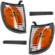 2002 Toyota 4Runner - 4-Piece Kit Driver and Passenger Side Halogen Corner Light, With bulb(s),  Includes (2) Corner Light and (2) Grille Assembly