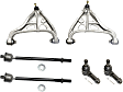 6-Piece Kit Front, Driver and Passenger Side, Lower Control Arm Kit, Includes (2) Control Arm and (4) Tie Rod End