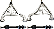 4-Piece Kit Front, Driver and Passenger Side, Lower Control Arm Kit, Includes (2) Control Arm and (2) Sway Bar Link