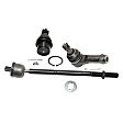 6-Piece Kit Front, Driver and Passenger Side Suspension Kit, Includes (4) Tie Rod End and (2) Ball Joint