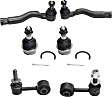 6-Piece Kit Suspension Kit, Includes (2) Ball Joint, (2) Sway Bar Link, and (2) Tie Rod End