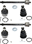 6-Piece Kit Front, Driver and Passenger Side Suspension Kit, Includes (4) Ball Joint and (2) Tie Rod End