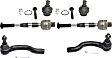 6-Piece Kit Front, Driver and Passenger Side Suspension Kit, Includes (4) Tie Rod End and (2) Ball Joint