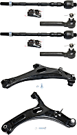 2013 Subaru Legacy - 6-Piece Kit Front, Driver and Passenger Side, Lower Control Arm Kit,  Includes (2) Control Arm and (4) Tie Rod End