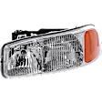 4-Piece Kit, Driver and Passenger Side Halogen Headlight, With bulb(s), OE Replacement, Includes (2) Headlight and (2) Fog Light