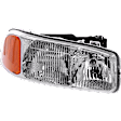 4-Piece Kit, Driver and Passenger Side Halogen Headlight, With bulb(s), OE Replacement, Includes (2) Headlight and (2) Fog Light