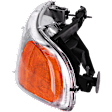 4-Piece Kit, Driver and Passenger Side Halogen Headlight, With bulb(s), OE Replacement, Includes (2) Headlight and (2) Fog Light