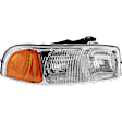 4-Piece Kit, Driver and Passenger Side Halogen Headlight, With bulb(s), OE Replacement, Includes (2) Headlight and (2) Fog Light