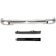 3-Piece Kit, Front, Driver and Passenger Side Bumper, Fleetside, RWD, Chrome, Includes (1) Bumper and (2) Bumper Filler
